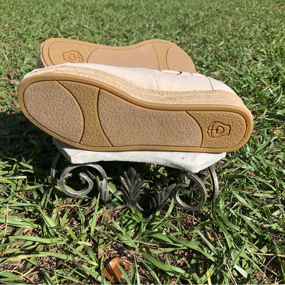 BOBS From SKECHERS Highlights Sand Sparkle Canvas Espadrille 6.5W Slip Ons NWB - Picture 6 of 8